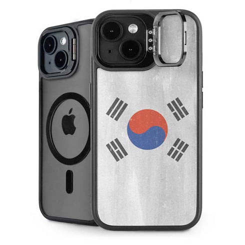 South Korean Flag Distressed iPhone 14 Kickstand Case